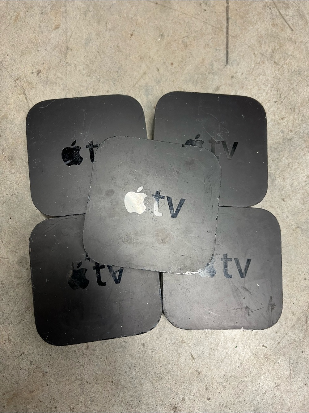 Apple TV Set of Five in Black